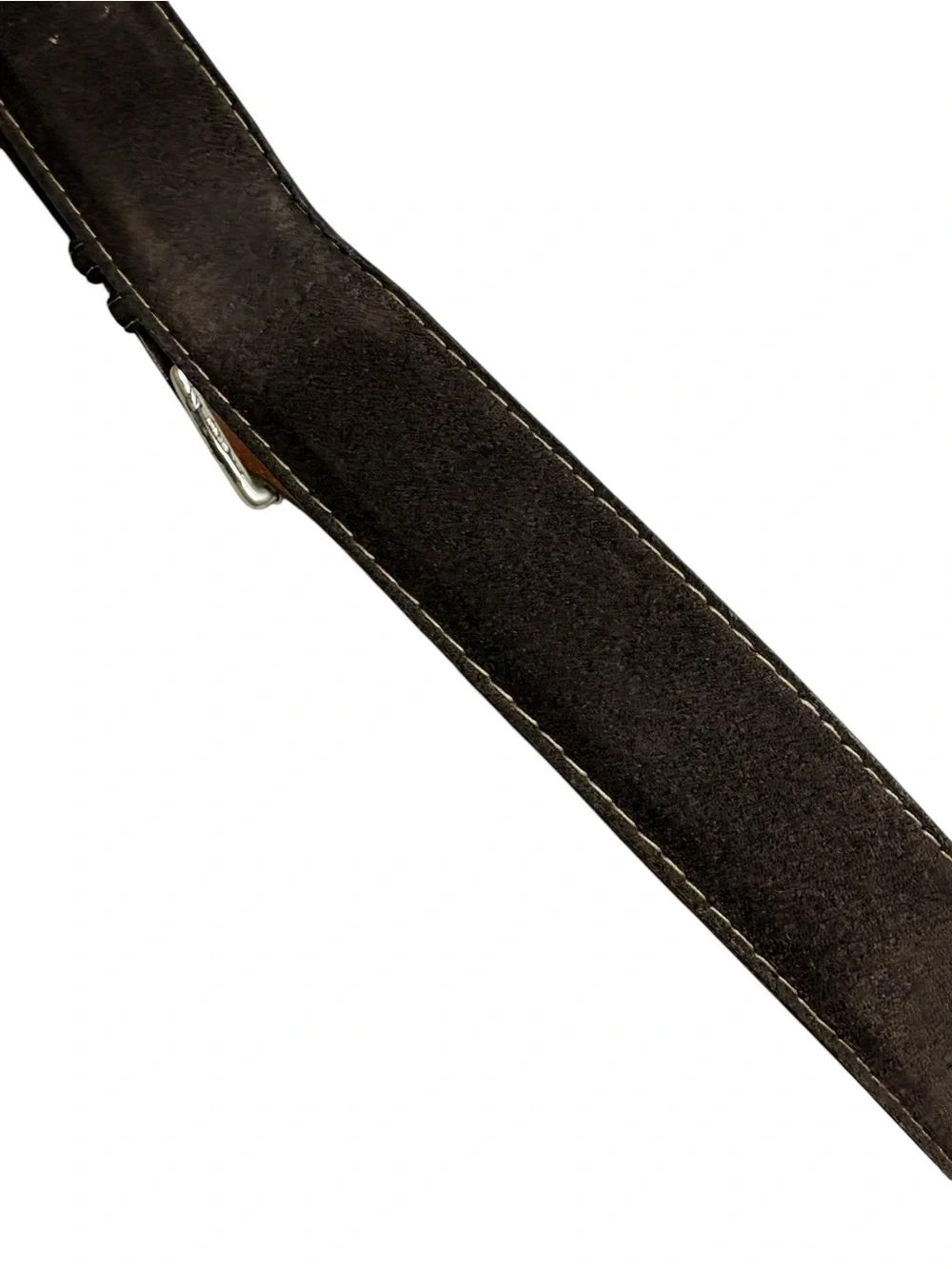 Torino Leather - European Sueded Calfskin Belt - Brown. Size 42